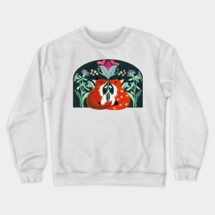 Folk Art Foxes Crewneck Sweatshirt